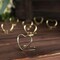 Gold 10 Sign Holders 1" Heart Metal Place Card Table Number Stands Party Events